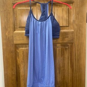 Lulu lemon tank with built in bra! sz 8